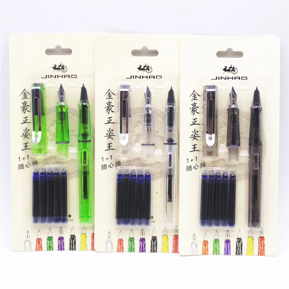 Перьевая ручка Jinhao 5 шт. 599 цветов 0 38/0 мм|fountain pen gift|pen drive with card readerfountain nib types |