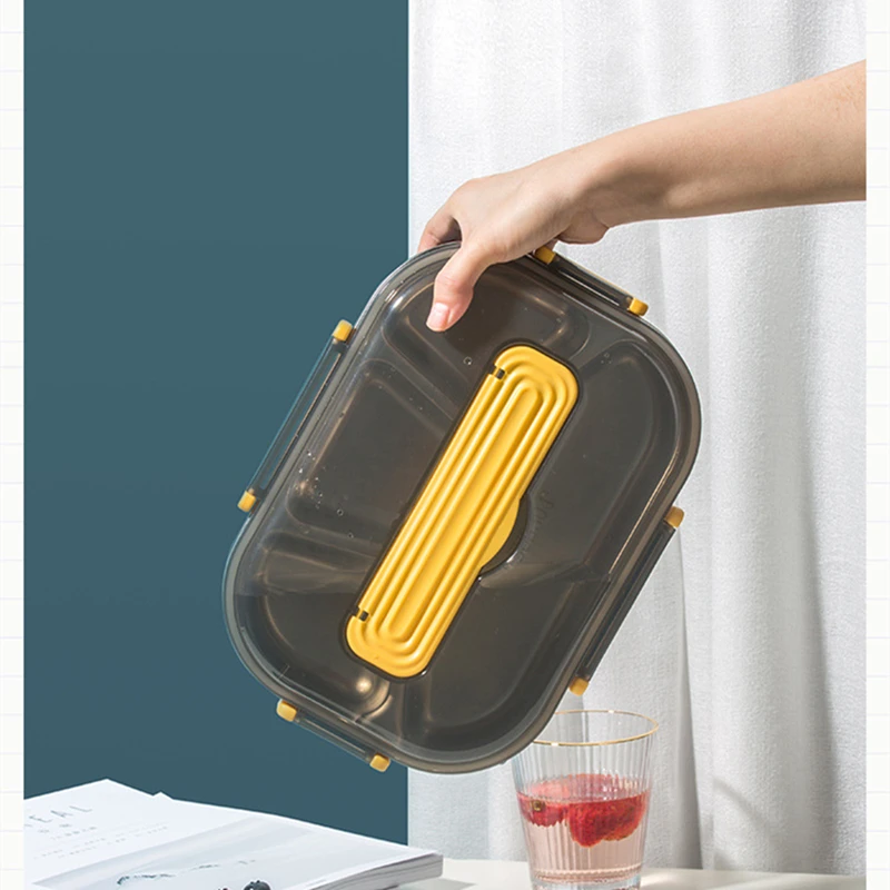 

Stainless steel inner container Lunch Box Wheat Straw Dinnerware Food Storage Container Kids School Office Portable Bento Box