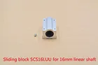 SC16LUU SCS16LUU 16 мм Длинный линейный Шарикоподшипниковый блок CNC роутер с LM16LUU вкладыш опорный блок линейный вал CNC 3D