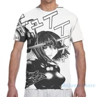 Мужскаяженская футболка GANTZ GIRL 8, модная футболка с принтом по всей длине, топы для мальчиков, футболки с коротким рукавом