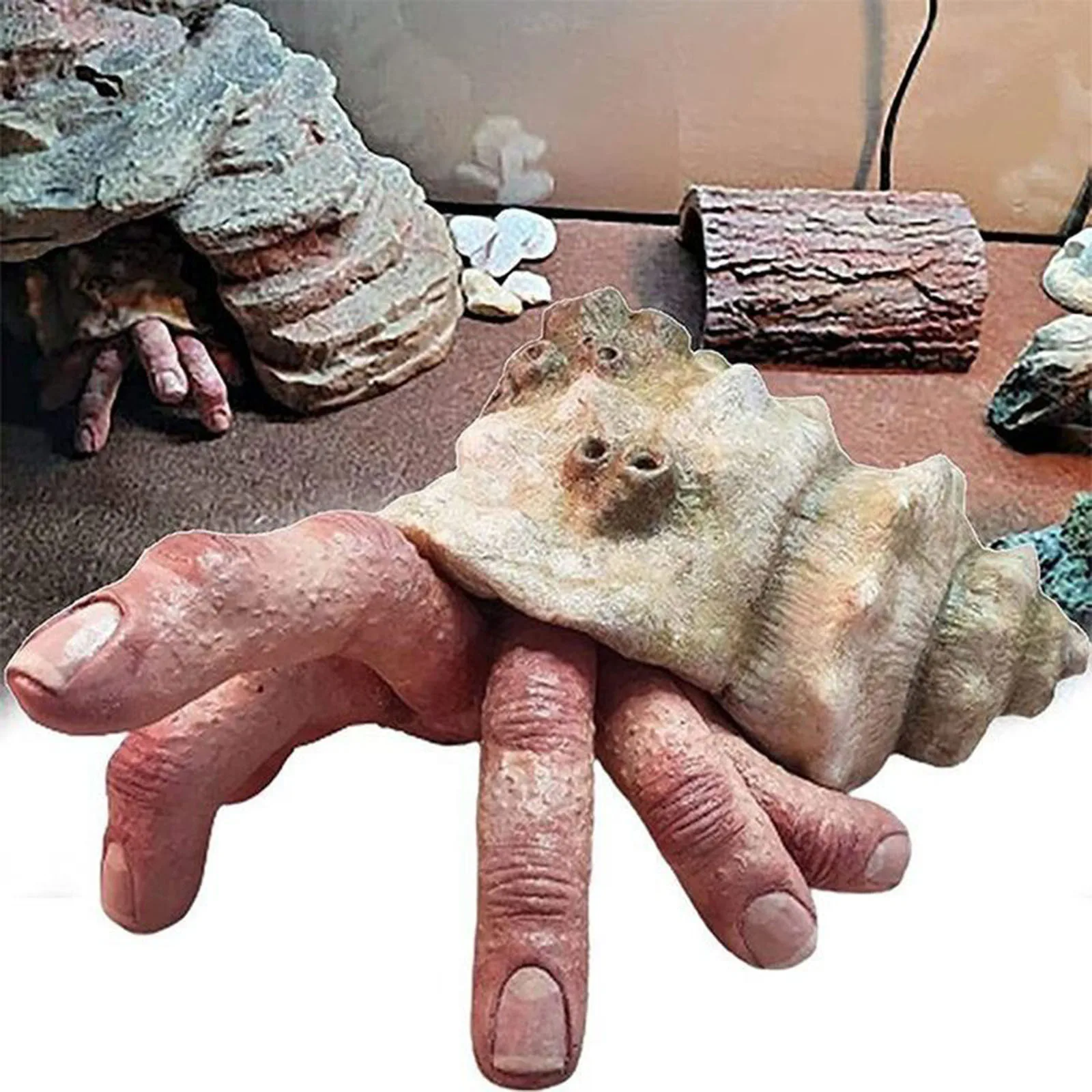

Finger Crab Creepy Weird Realistic Horror Resin Model Statue Resin Craft Handmade Ornament Yard Art Ornament Garden Decor