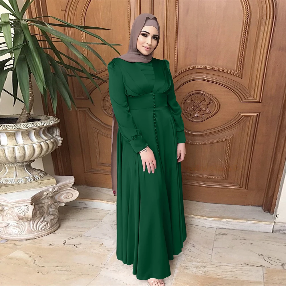 

Ramadan Eid Abaya Dubai Turkey Muslim Dress Islam Clothing Dresses Abayas For Women Vestidos Robe Longue Vetement Femme Musulman