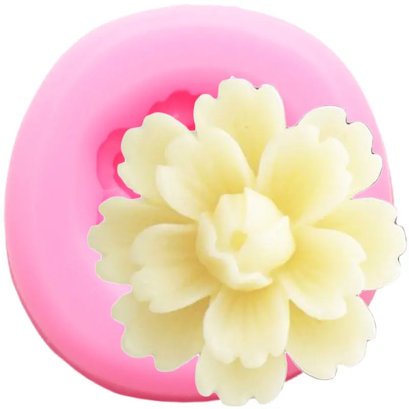 Вишня в цвету силиконовые формы Цветочная Форма для свадебного торта украшения