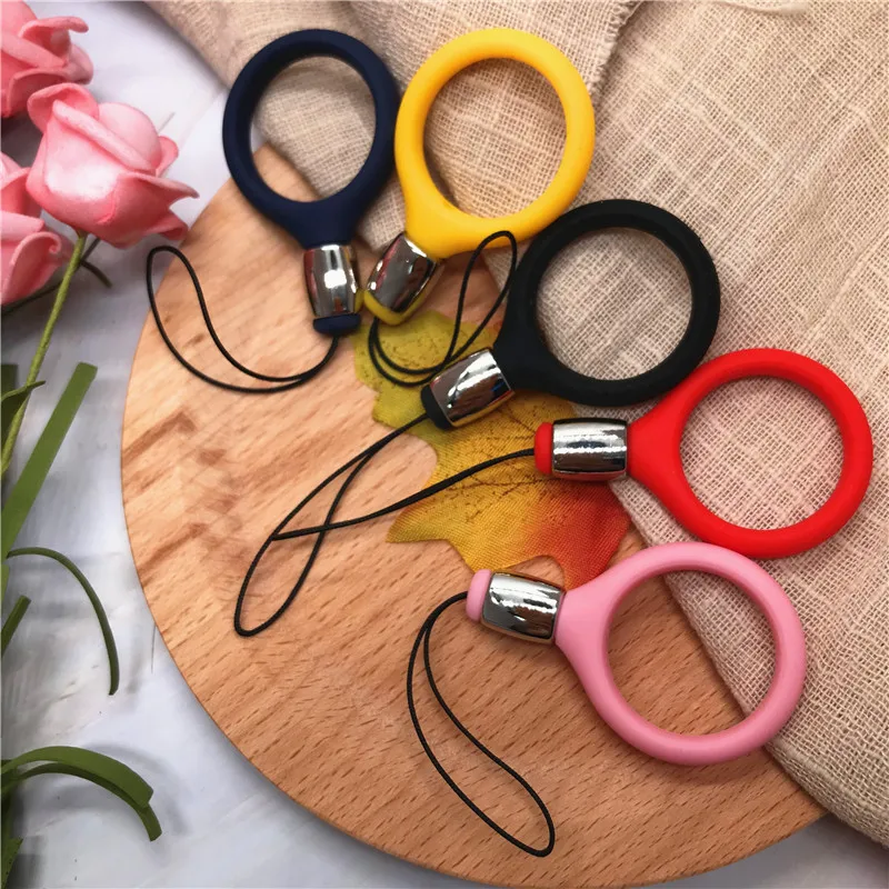 Универсальный силиконовый ремешок для ключей брелок держатель телефона карт