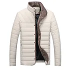 Мужская куртка, Повседневная теплая парка с воротником-стойкой, верхняя одежда, плотная, приталенная, размер 2020, для осени и зимы, M-5XL
