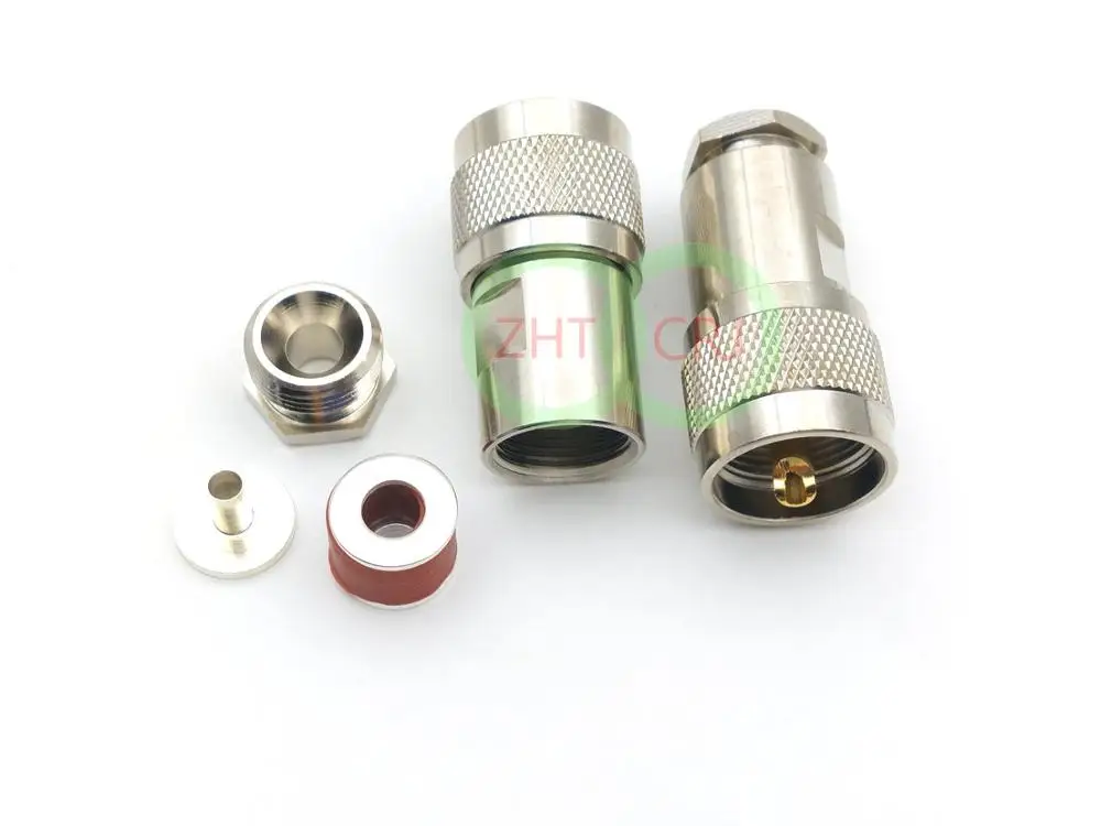 

UHF Штекерный зажим PL259 для RG58 RG142 LMR195 RG400 продажа кабеля
