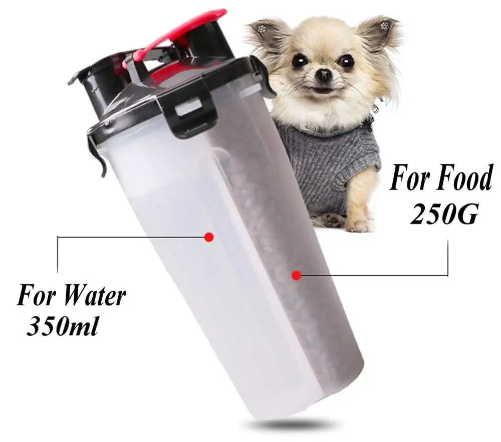 2 в 1 складная силиконовая бутылка для воды и еды | Дом сад