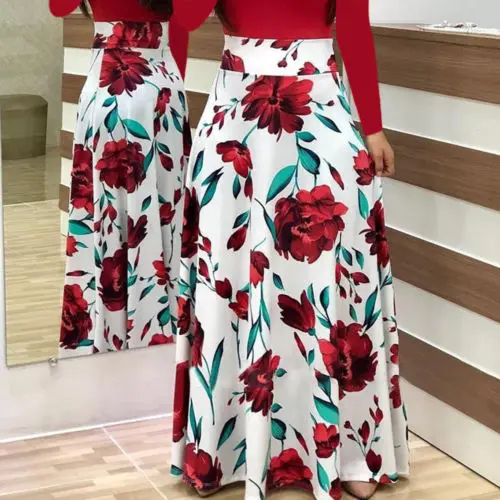 Модные женские Цветочные Макси винтажные платья вечерние пляжный костюм с