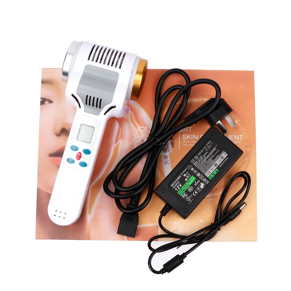 Ультразвуковой горячий холодный Молот криотерапия Синий Красный Фотон Лечение