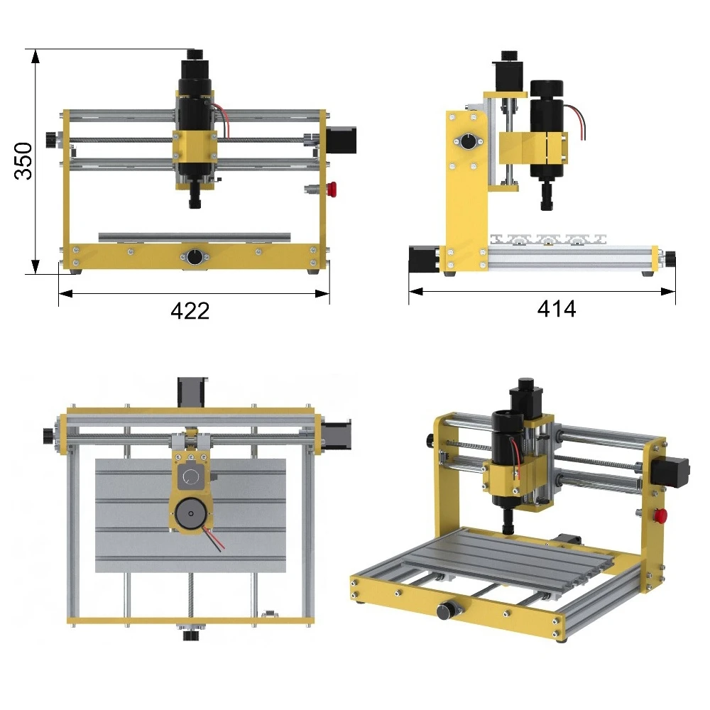 Upgrade DIY CNC 3018 Plus Metal Frame Engraver Milling Machine GRBL Control 500W Spindle 15/30W Laser Kit EU Warehouse Delivery