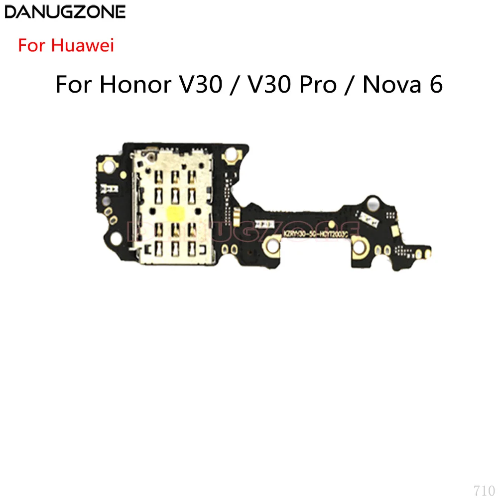 Модуль для чтения SIM-карт Huawei Honor V30 / Pro Nova 6 10 шт./лот слот микрофона | Мобильные