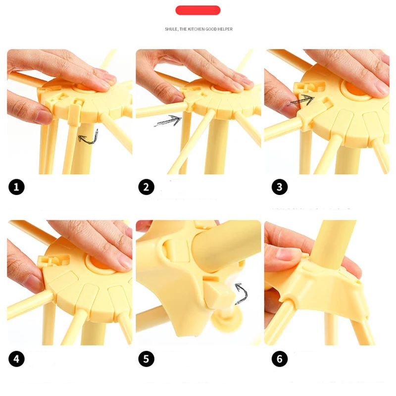 Складная подставка для сушки спагетти держатель свежей лапши подвесная полка