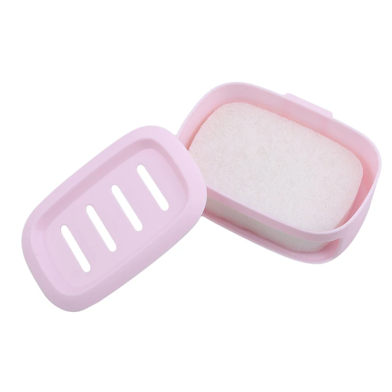 Креативный милый ежедневный двухслойный мыльница Одноцветный бесшовный стеллаж