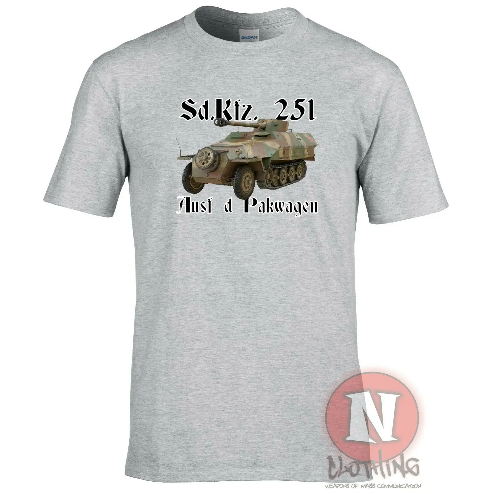 SD.Kfz. 251 Pakwagen Halftrack WW2 немецкая Военная Броня мужская футболка World Tanks