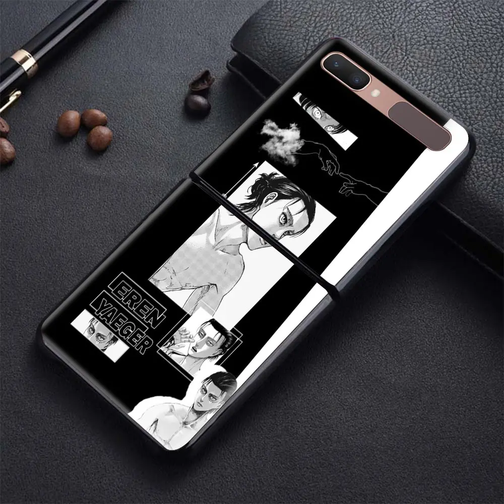 

Eren Jaeger For Samsung Galaxy Z flip Case Slim Protective Shell Shockproof Hard Cover Skin Smartphone Accessories