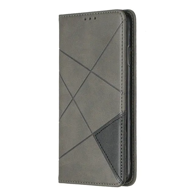 Серый Роскошный кожаный чехол в клетку для iPhone 11, iPhone 11 Pro Max, чехол-кошелек Etui для iPhone 11 Pro, чехол для iPhone11 11Pro, чехол - Цвет: Серый
