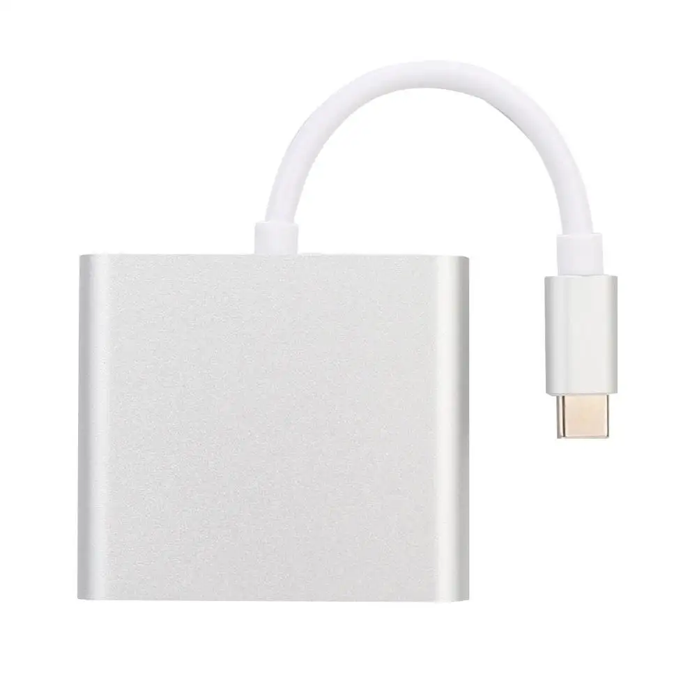 Мини-адаптер с разъемами типа C на HDMI+ PD для зарядки питания и USB3.0 для игровой консоли
