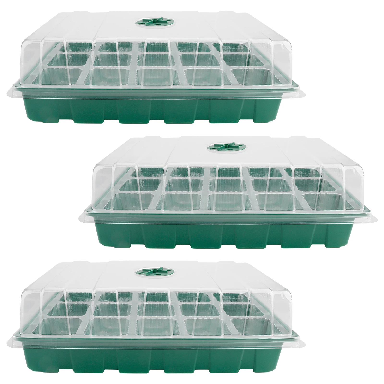 

Пластиковый лоток для выращивания растений, поддон для выращивания растений, стартер для проращивания, прочный и прочный, 5 лотков для расса...