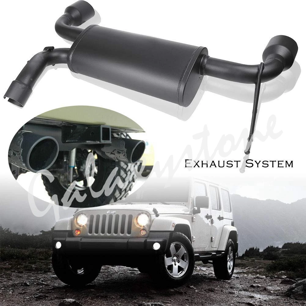 Выхлопной глушитель из нержавеющей стали выхлопная система для Jeep Wrangler JK 2007-2017 |