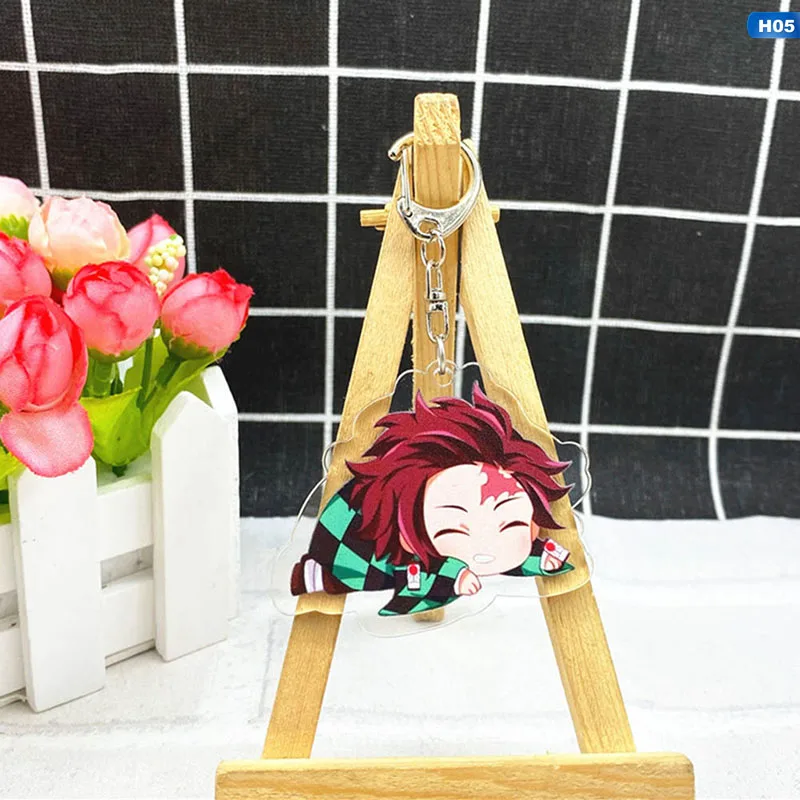 KEY5104H05 Аниме демон убийца: Kimetsu no Yaiba акриловый брелок для ключей Косплей Аниме Подарки - Цвет: KEY5104H05