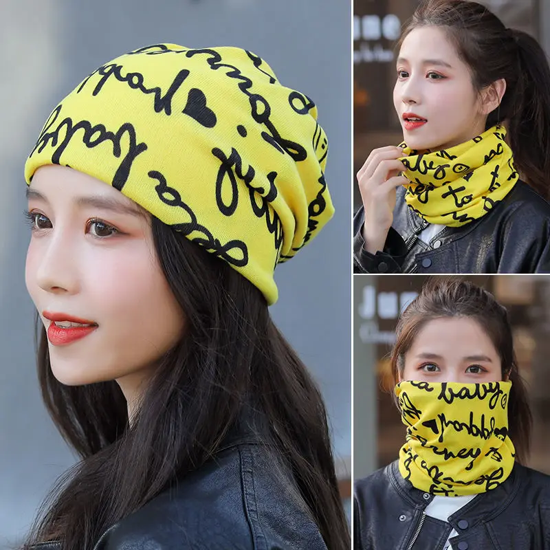 

Outdoor Winter Warm Scarf Women Bandana Hat Earmuffs Facemask Neckerchief 5 In1 Scarves Bufandas Mujer Echarpe Femme Foulard