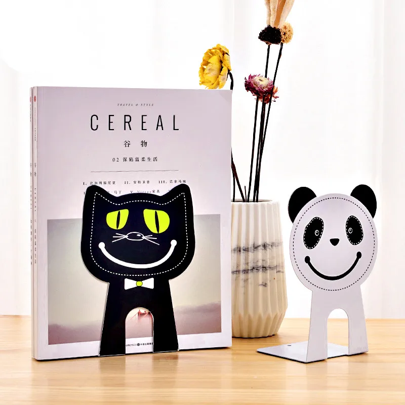 2 шт./компл. милый органайзер для книг с животными держатель подставка героями