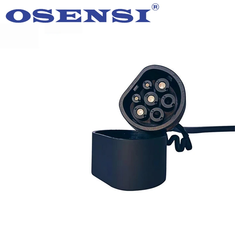 OSENSI 32A однофазный/трехфазный кабель для зарядки EV IEC 62196 2 типа зарядный разъем с 5