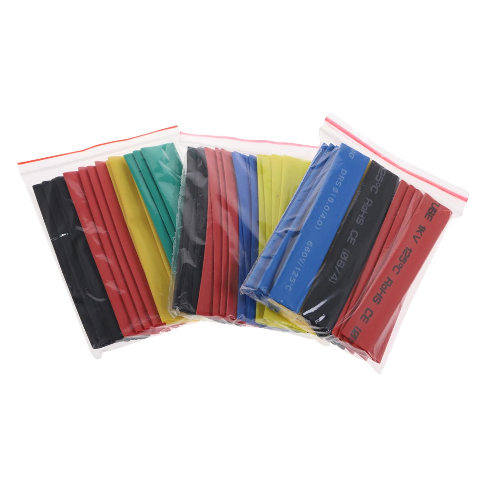 328 шт./компл. Полиолефиновая усадочная трубка Ассорти термоусадочная обмотка