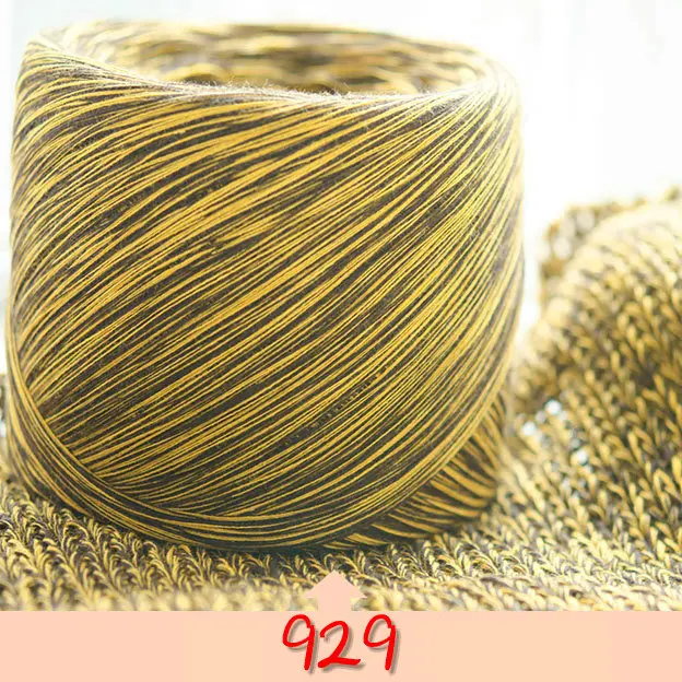 250 г 100% цветные Хлопковые вязаные крючком шапки пряжа для ручной вязки плотно