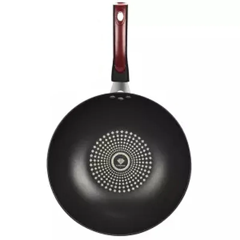 Вок с антипригарным покрытием Плита дома Пособия по кулинарии плоской подошвой и