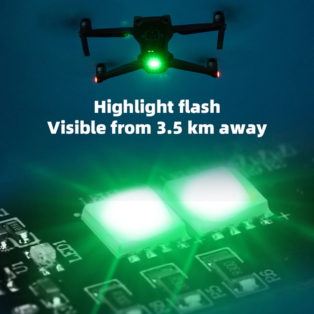 

Flash Strobe Lamp Night 10W Super Bright 1000lm Flight Light for DJI Mavic Air 2S /Phantom /mavic Mini SE Drone Accessories