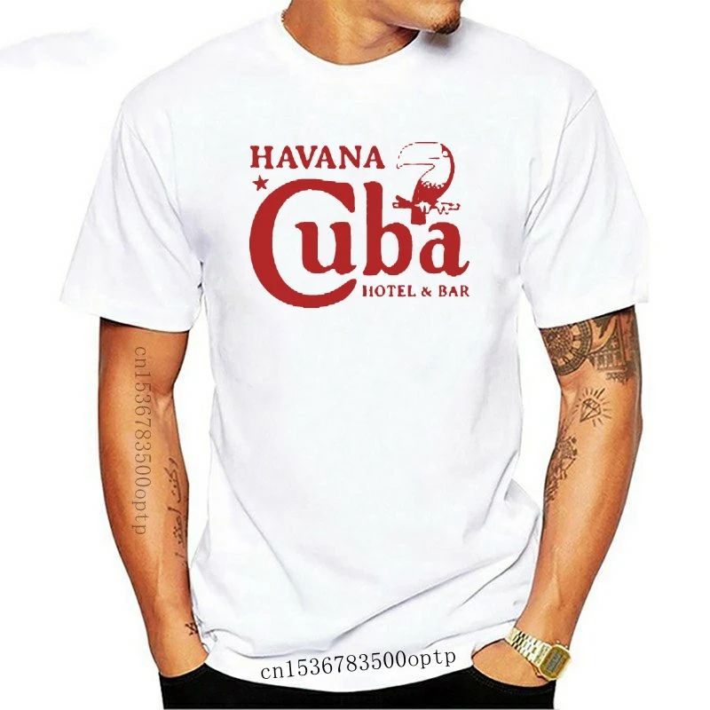

Футболка мужская с коротким рукавом и принтом, модная винтажная Ретро футболка с кубинским принтом Хе Гевара, остроконечная Куба