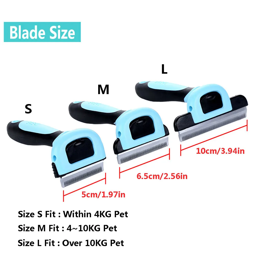 

Pet Dog Cat Grooming Comb Hair Removal Trimmer Tools Slicker Shedding Brush For Short or Long Pet Hair Pet Detachable Comb