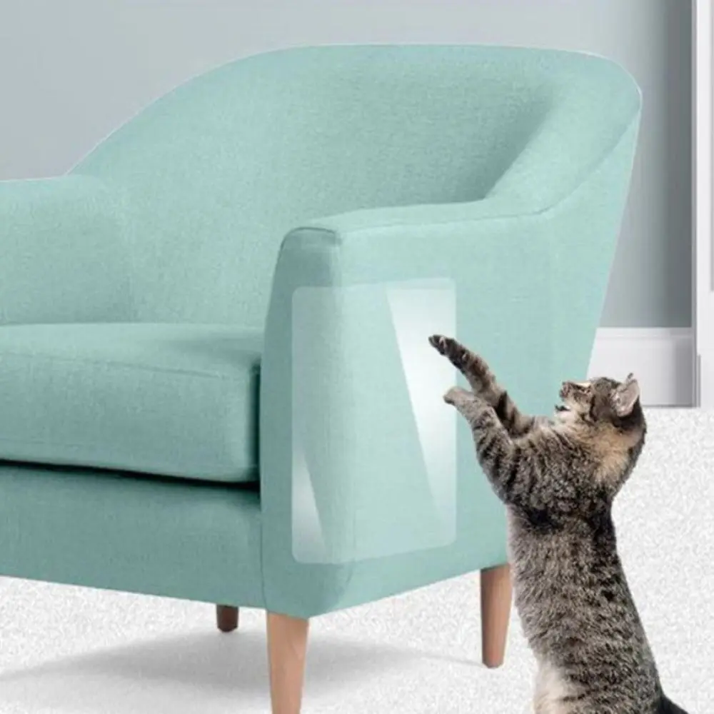 

Pet Cat Scratch Deterrent Tape Furniture Scratch Tape Couch Doors Sofa Protector Cat Deterrent Scratch Prevention Clear Stickers