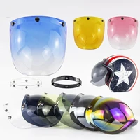 retro motorcycle helmet accessories open face helmet visor motorcycle helmets bubble visors motorcycles visor capacete lens