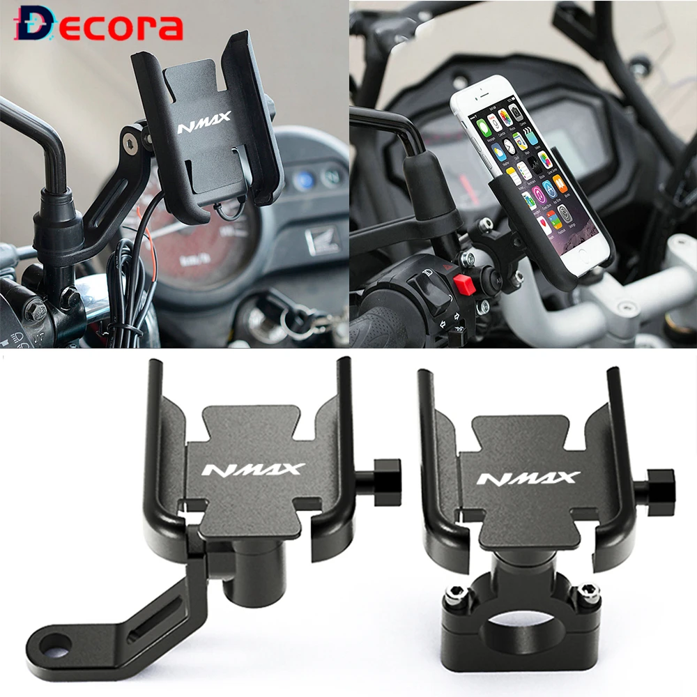 

Anti Shake For YAMAHA NMAX155 NMAX125 N-MAX125 N-MAX155 Motorcycle Handlebar Mobile Phone Holder GPS Stand Bracket 2015-2021