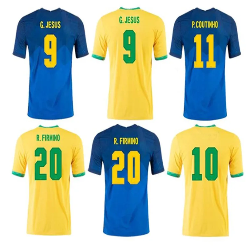 

size S-4XL NEW 2020-21 BrazilES shirt NEYMAR JRl 20 21 G.JESUS MARCELO FIRMINO VINICIUS P.COUTINHO MARCELO Top Quality shirt