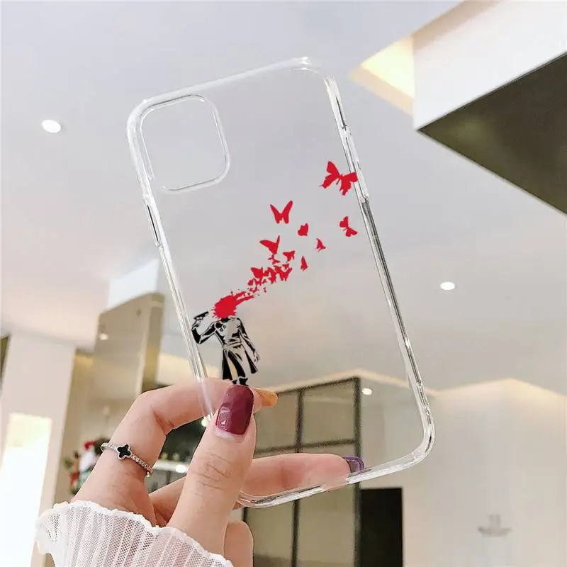 

Cute creative design pattern Phone Case Transparent for iPhone 11 12 mini pro XS MAX 8 7 6 6S Plus X 5S SE 2020 XR