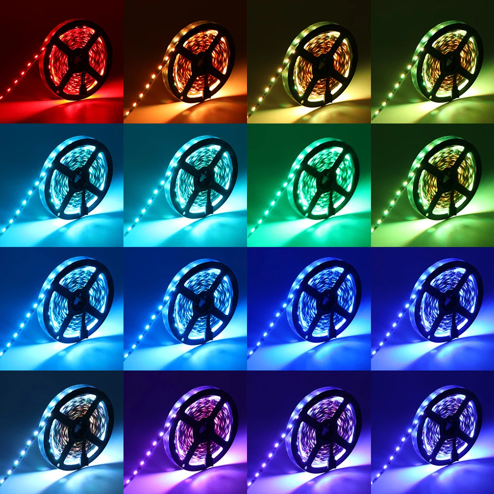 

LED Stripe 5mRGB Stripe Lights Lamps Fairy Lights Waterproof LED Lights 24k Remote Stripe Lights