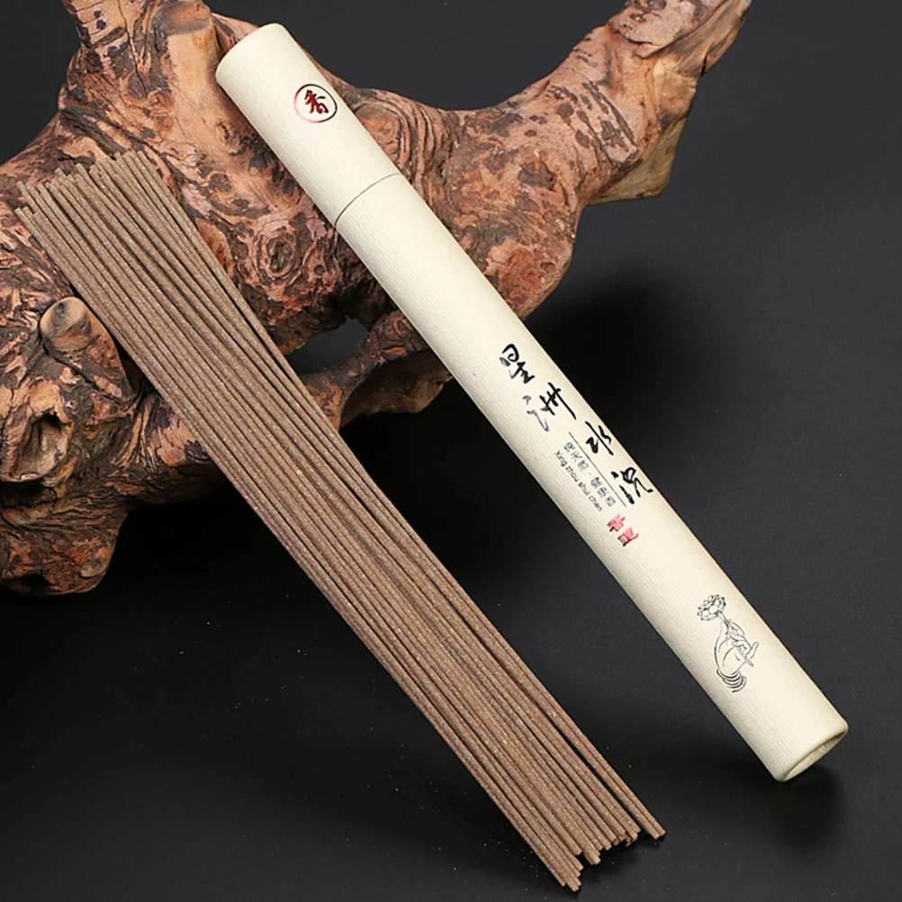 

21cm 20g/Tube Pure Natural Wormwood Incense Stick Laoshan Sandalwood Incense Sticks Indoor Good for Sleep Health