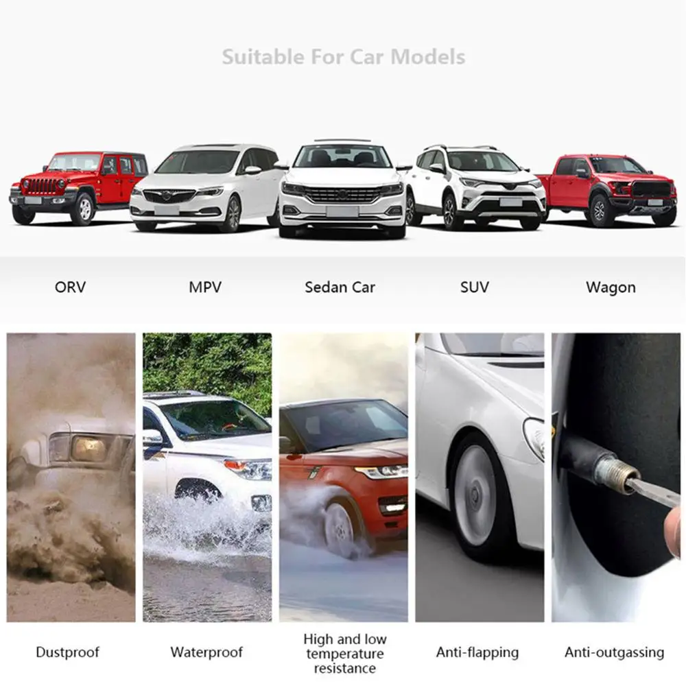 

Vehemo Tire Pressure Monitoring System with 4 External Sensor Wireless Dashboard Car TPMS Gauge Alarm Tool Auto TPMS Windshield