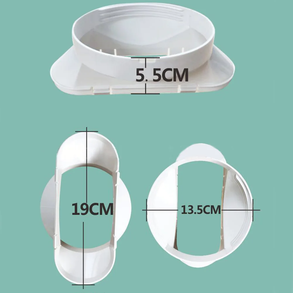 

Easy Install Duckbill Shape Portable Air Conditioning Accessories Exhaust Duct Interface Connector Durable Home 13cm Dia Offices