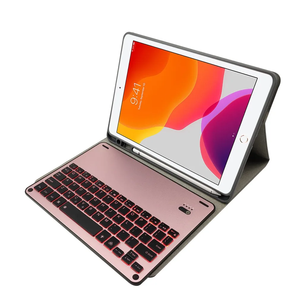 Backlit Keyboard Case for iPad 7th Generation For 10.2Inch Cover Separable Aluminum Alloy Bluetooth 2019 | Компьютеры и офис