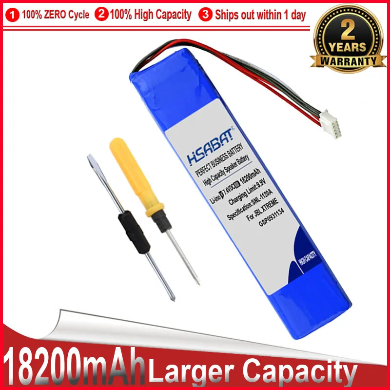 Аккумулятор HSABAT GSP0931134 18200 мАч беспроводной Bluetooth динамик аккумулятор для JBL XTREME