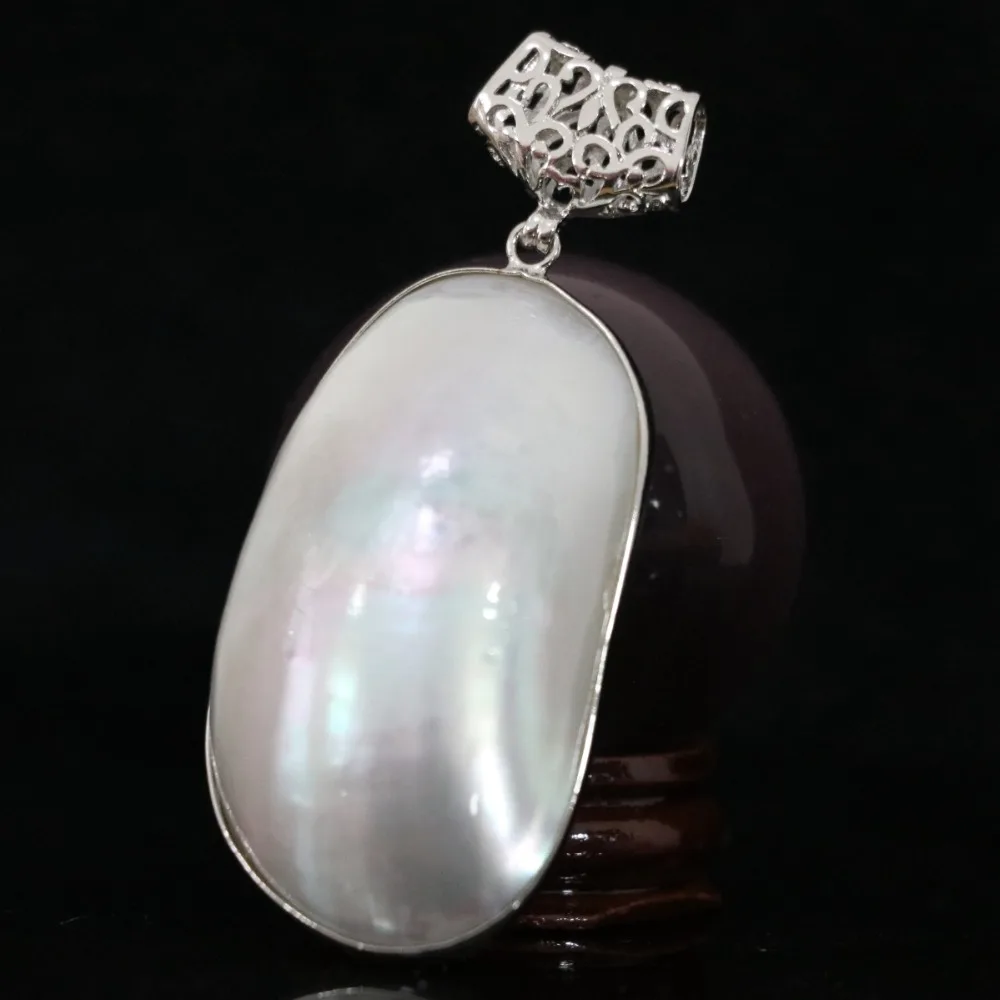 Винтажные подвески из белого жемчуга в виде ракушек случайного размера