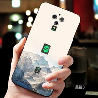 embossed vintage east asian chinese japanese style case for xiaomi black shark 3 3 pro ultra snow mountain decree crane cover