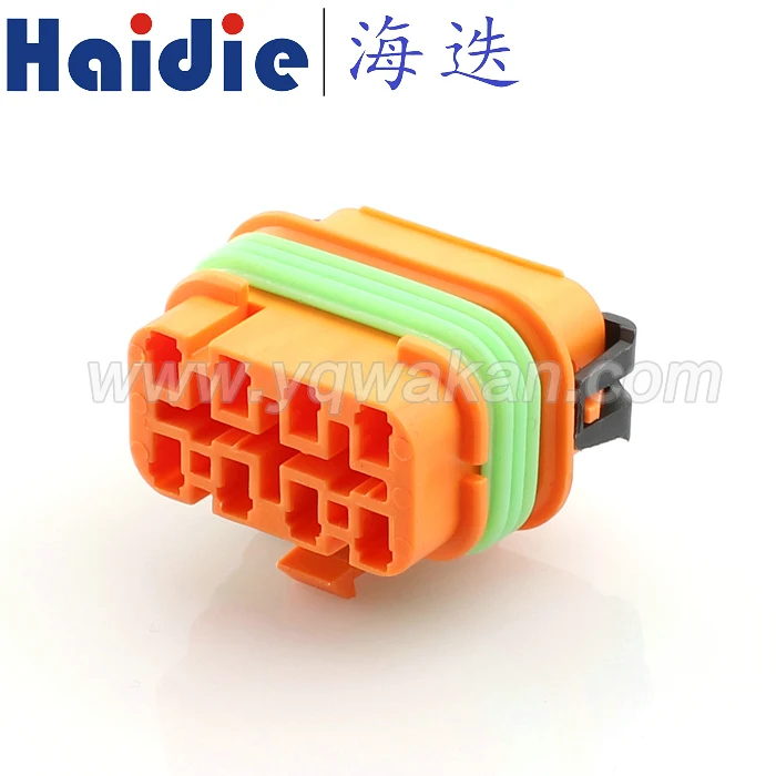 

Free shipping 2sets 8pin delphi auto plastic housing plug electric wiring harness cable waterproof connector