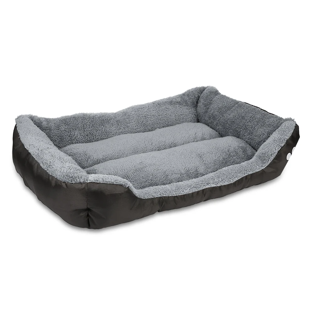 Pet Dog Bed Cushion House Mat Ultra-soft Paw Print Water-resistant Dog Cat Warm Bed Fits Most Pets Warm Dog Blanket Winter Beds