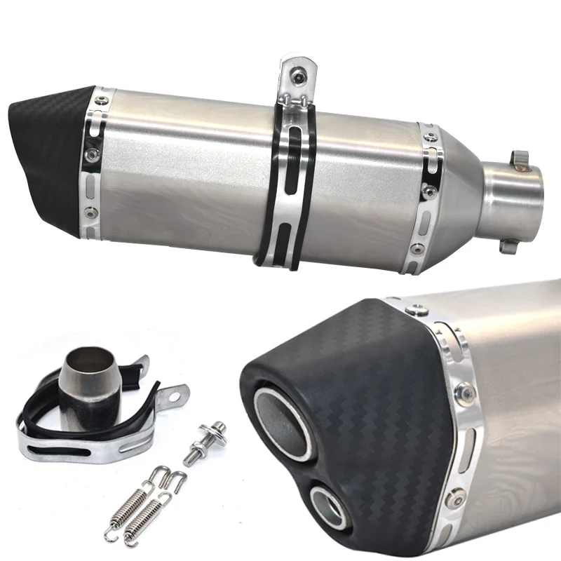 Для Akrapovic наклейки выхлопной мото rcycle глушитель escape moto выхлопные системы с db killer для kawasaki honda benelli msx125 - Цвет: two 2 STICKER