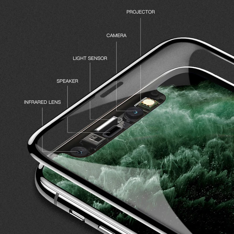 15D изогнутый край Полное покрытие из закаленного стекла на iPhone 11 Pro MAX протектор экрана для iPhone X XR XS MAX защитная пленка